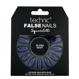 Technic False Nails Squareletto - Gloss Navy
